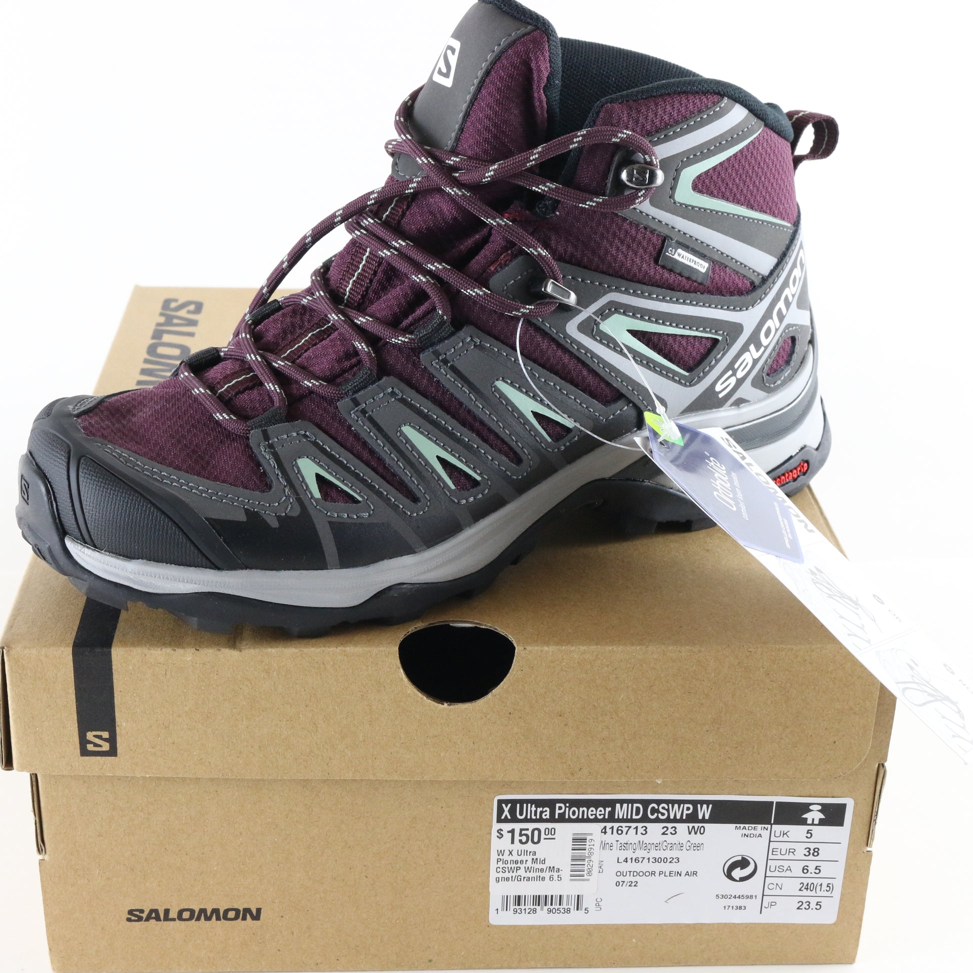 Salomon X Ultra Pioneer Mid Climasalomon Waterproof Womens Trail Shoes Size 6.5