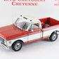 1972 Chevrolet Cheyenne Pickup Truck Red White Danbury Mint 1:24 Diecast