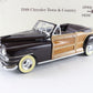 1948 Chrysler Town & Country Convertible Black Danbury Mint 1:24 Model w/ Box