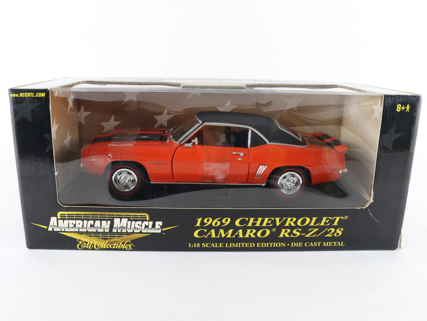 1969 Chevy Camaro Rs Z28 Orange Black American Muscle ERTL LE 1:18 Model 36671