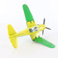 Vintage 1950s Hubley USA Thunderbolt P-47 Metal Plane 6.5” YELLOW GREEN