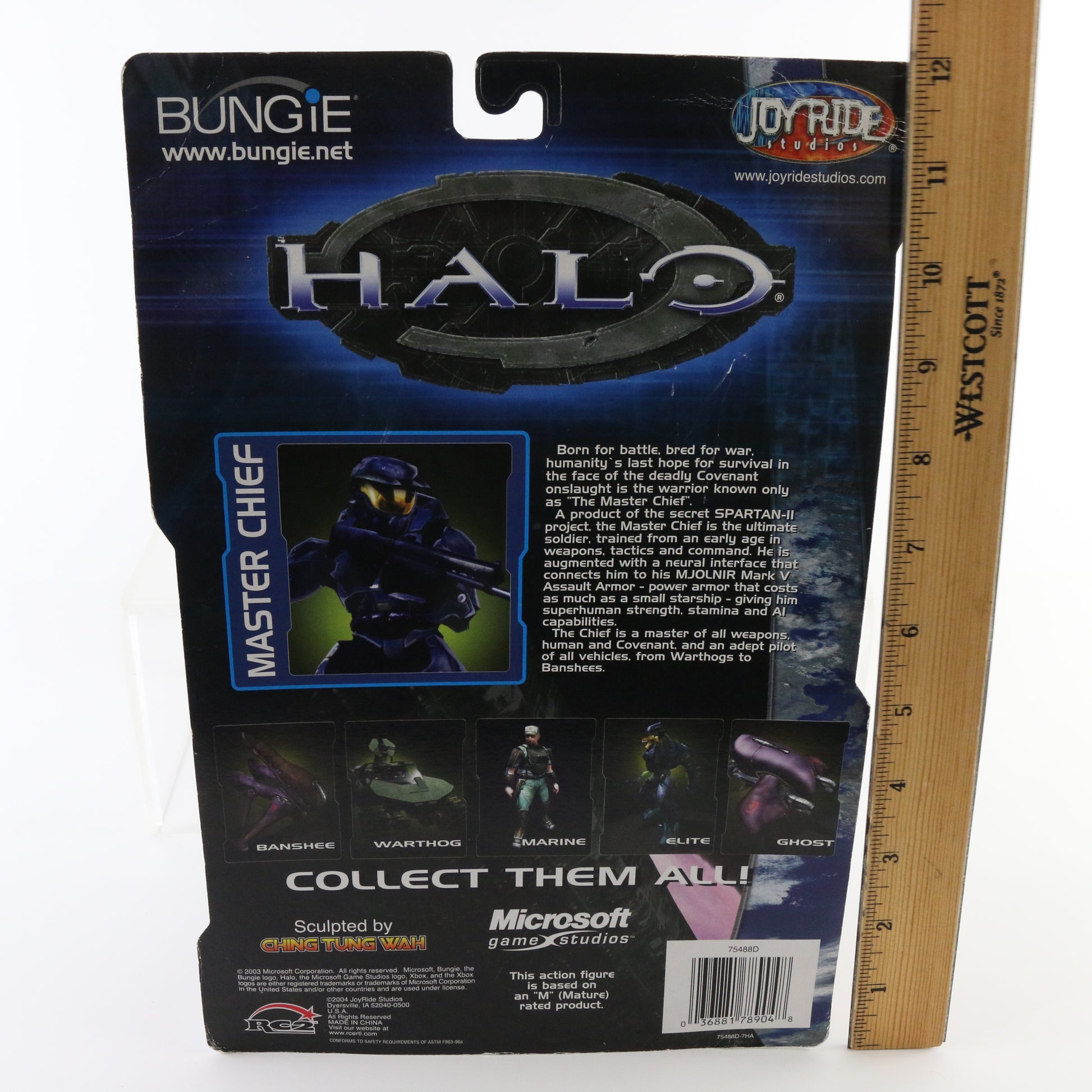 Halo Series 3 Blue Master Chief with Assault Rifle and Fuelrod Gun