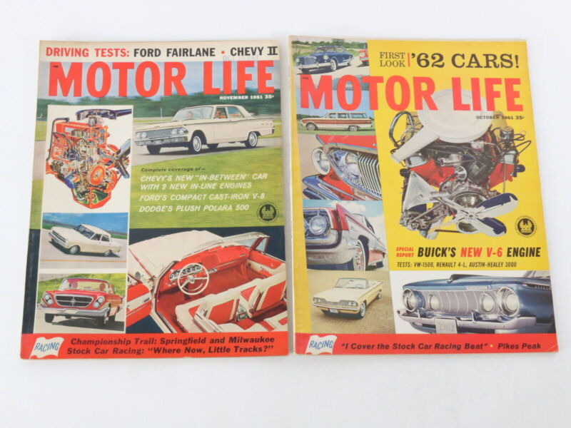 Lot Of 4 Motor Life Magazine Issues: August September October November 1961 35c