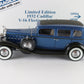 1932 Cadillac V-16 452-B Fleetwood Sedan Blue Danbury 1:24 Diecast 1332/5000