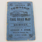 Vintage Crams Township & Railroad Map of Michigan by George Cram (1890s)