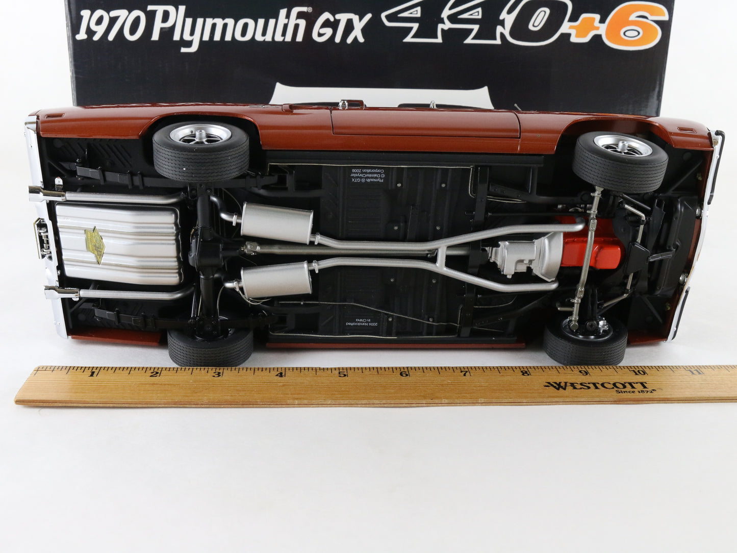 1970 Plymouth GTX 440+6 Toms Garage 1 Of 400 Ralleye Red GMP 1:18 G1803102