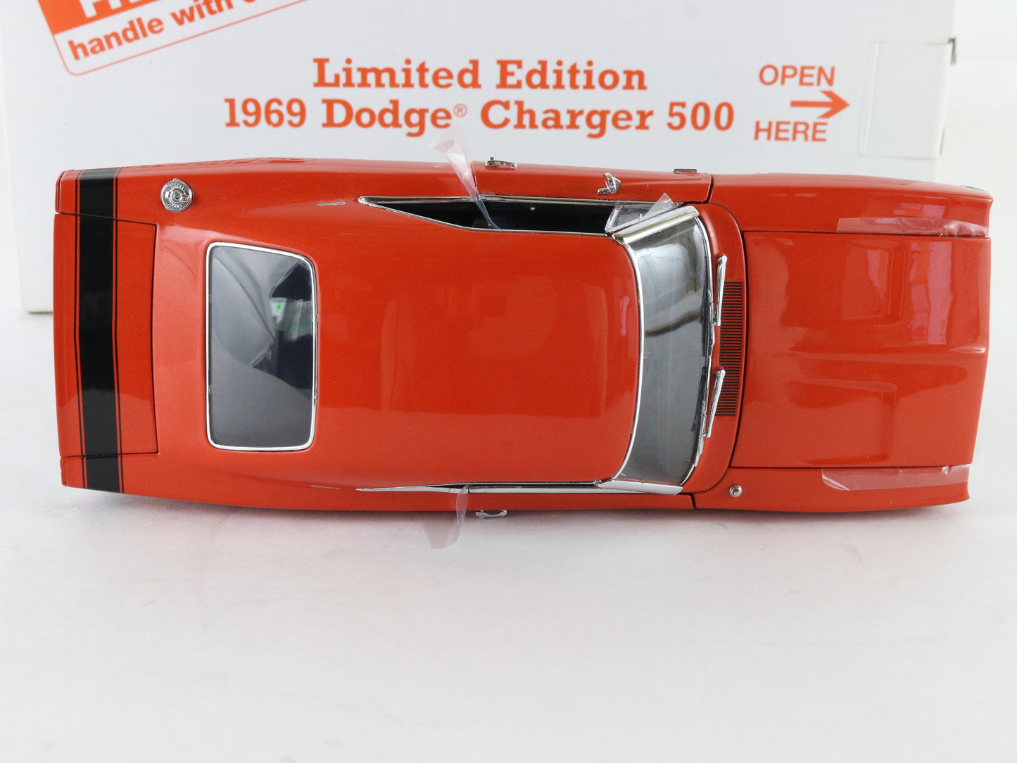 1969 Dodge Charger 500 Orange Black Limited Danbury Mint 1:24 Diecast 3036/5000