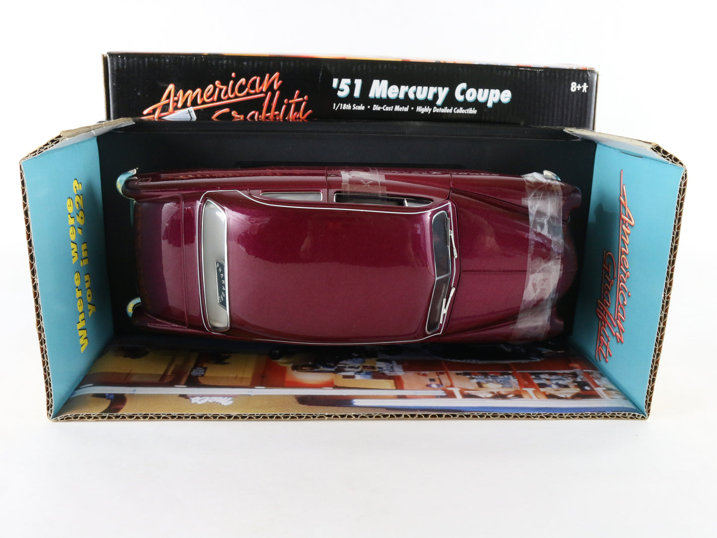 1951 '51 Mercury Coupe Purple American Graffiti ERTL 1:18 Diecast Model 32081