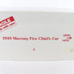 1949 Mercury Fire Chiefs Car Red Danbury Mint 1:24 Diecast Model