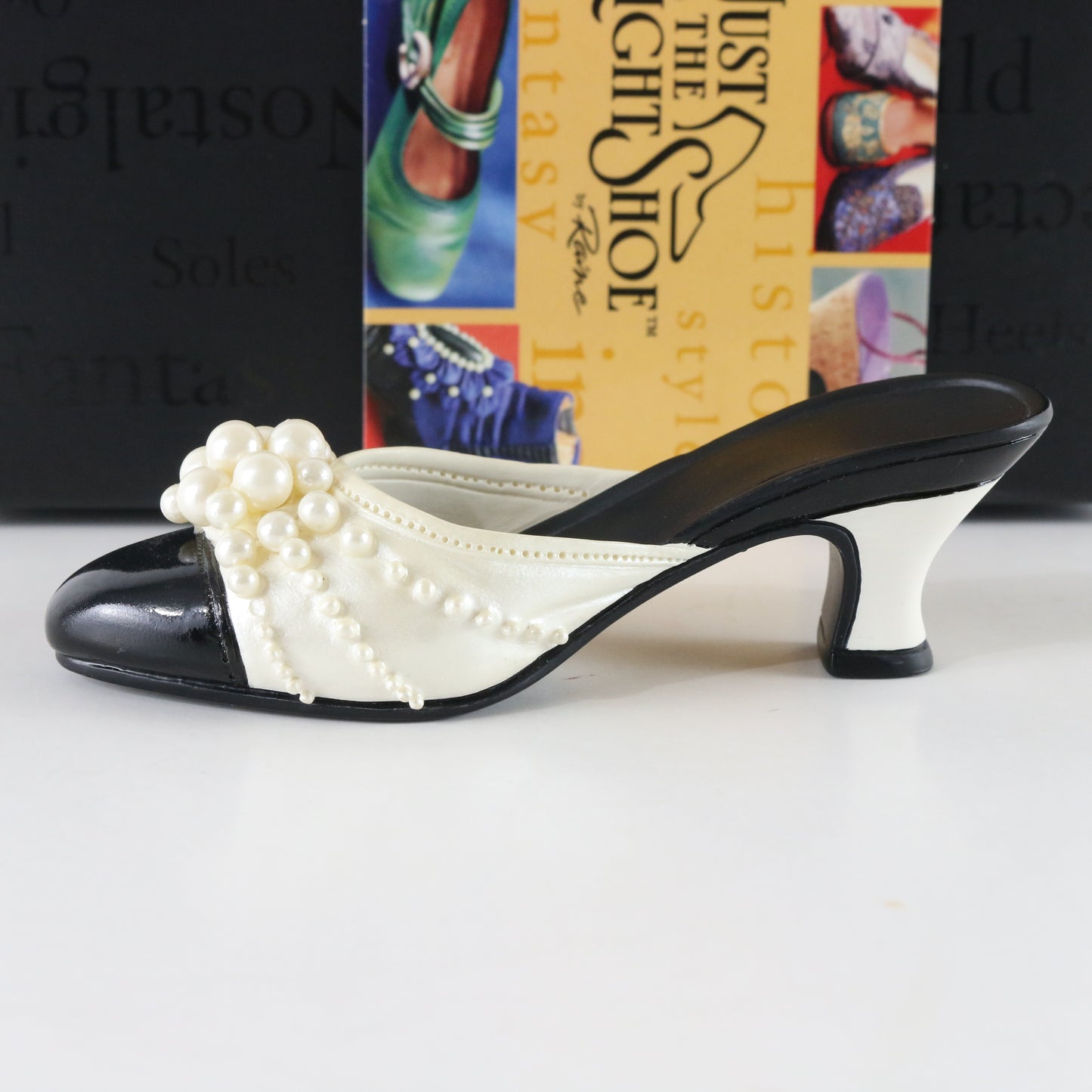 Just The Right Shoe Pearl Mule Slipper Raine Willitts Resin Shoe 25010