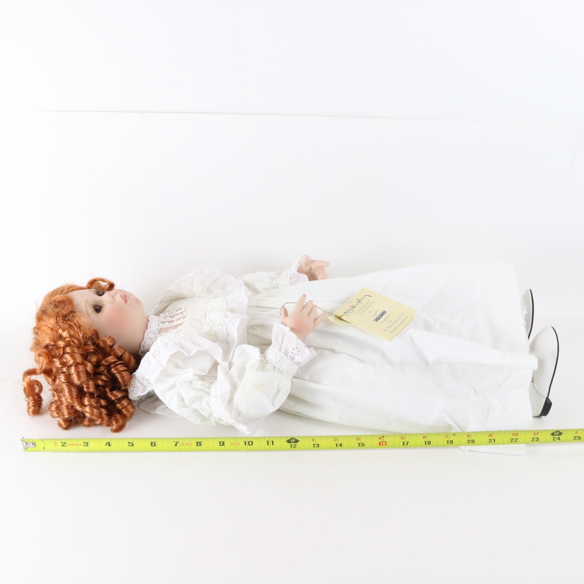 First Day Of School Maud Humphrey Seymour Mann Large 24" Porcelain Doll 20/2500