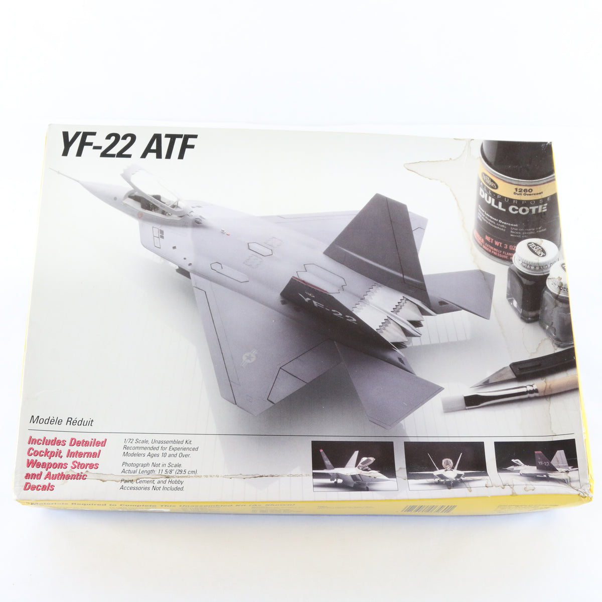 LOT Of 2 Lockheed YF-22 ATF Fighter JET Italeri Testors 1:72 Model Kit 656