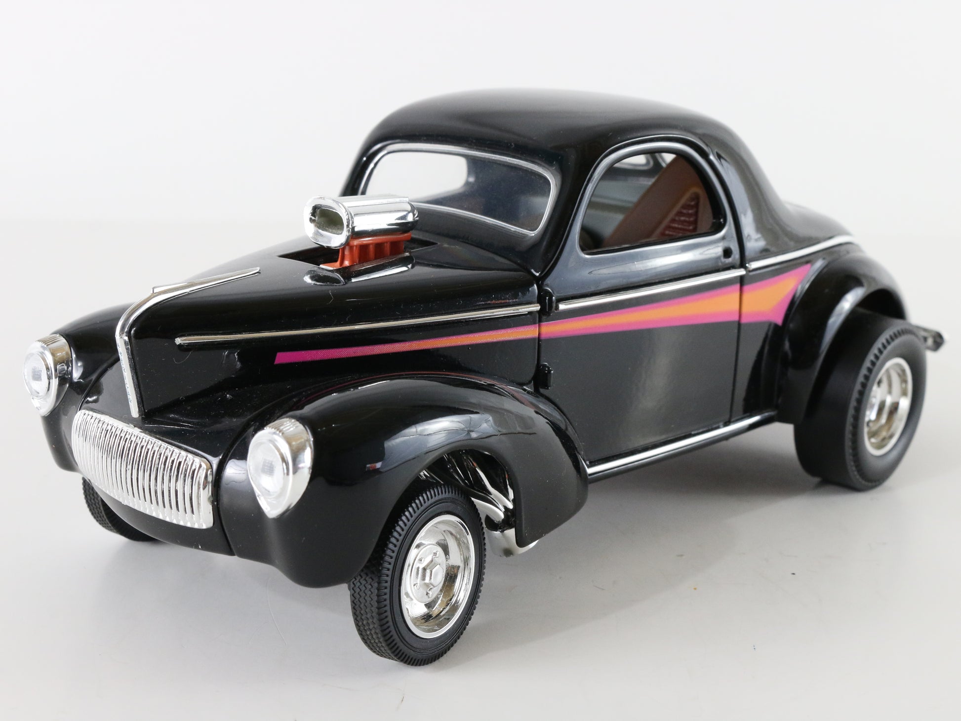 1941 Willys Competition Coupe Black & Purple Road Legends Model 1:18