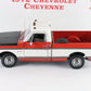 1972 Chevrolet Cheyenne Pickup Truck Red White Custom Painted Danbury Mint 1:24
