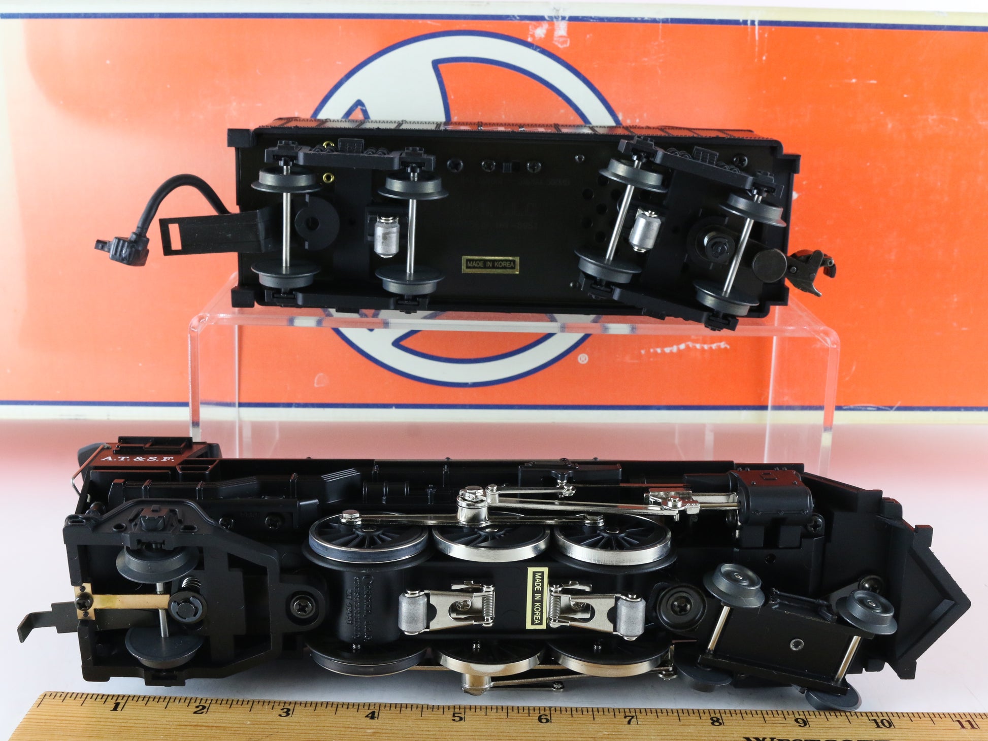 Lionel O 6-18087 Santa Fe ATSF 3448 4-6-2 Pacific Steam Locomotive & Tender