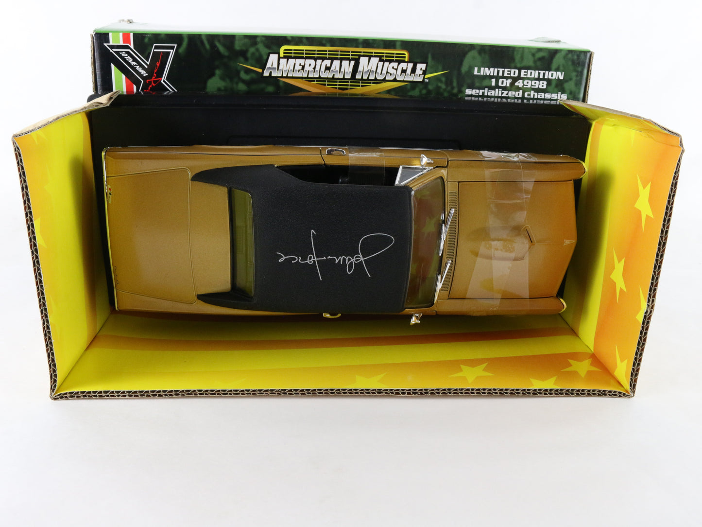 1966 Pontiac GTO Gold John Force Signature American Muscle 1:18 1 Of 4998 32893