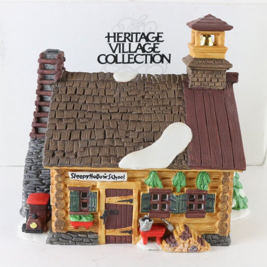 Dept 56 New England Heritage Village Sleepy Hollow School Christmas Xmas 5954-4