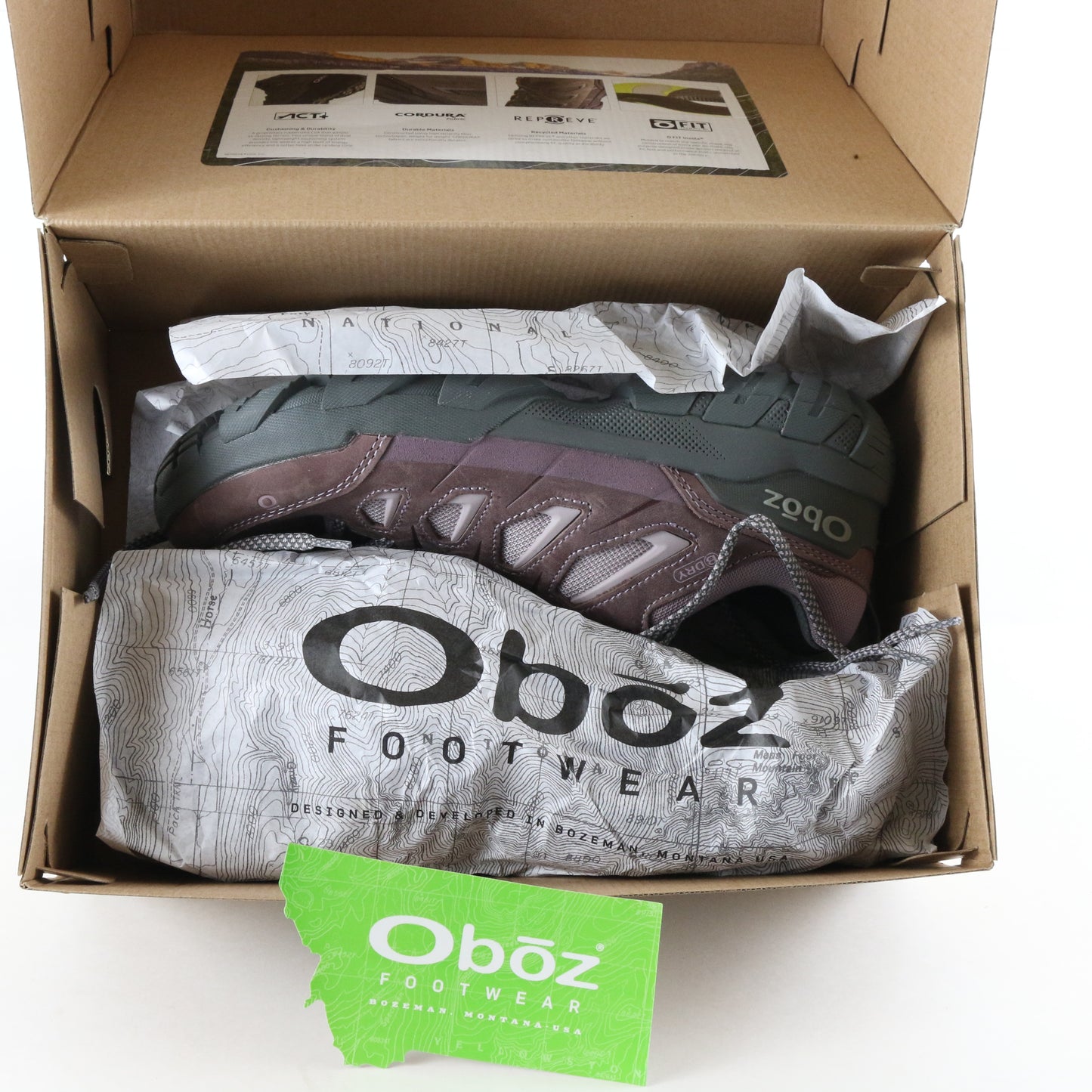 Oboz Swtooth X Low B-dry Womens Lupine Waterproof Hiking Boots Size 10.5 USA