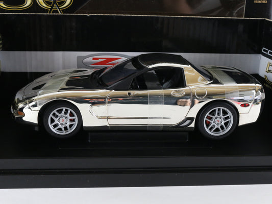 2003 Chevy Corvette Z06 Silver Chrome 50 Anniversary ERTL 1:18 1 Of 500 29404PA