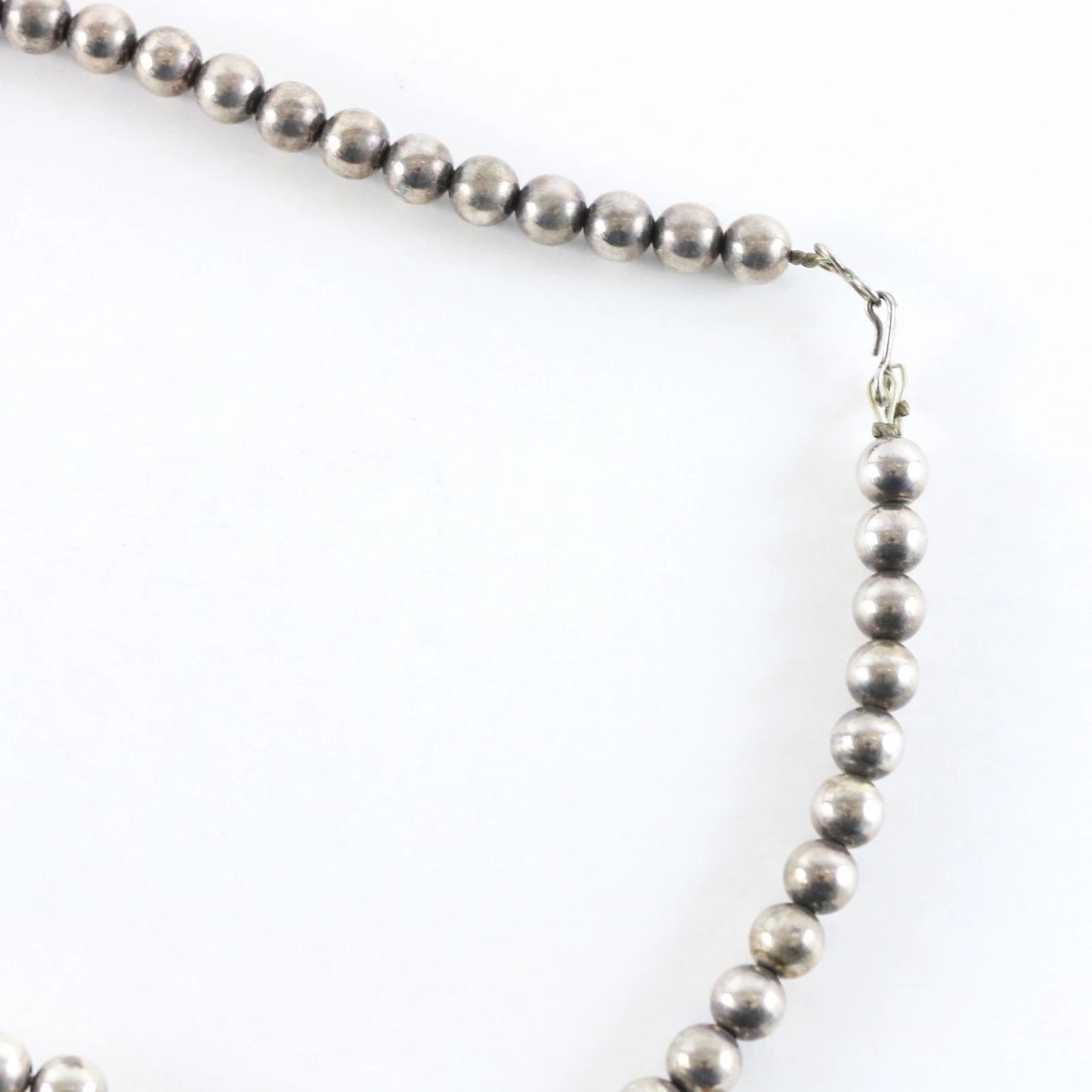 Vintage Zuni Native American Desert Flower Blossom Sterling Silver Necklace 132g