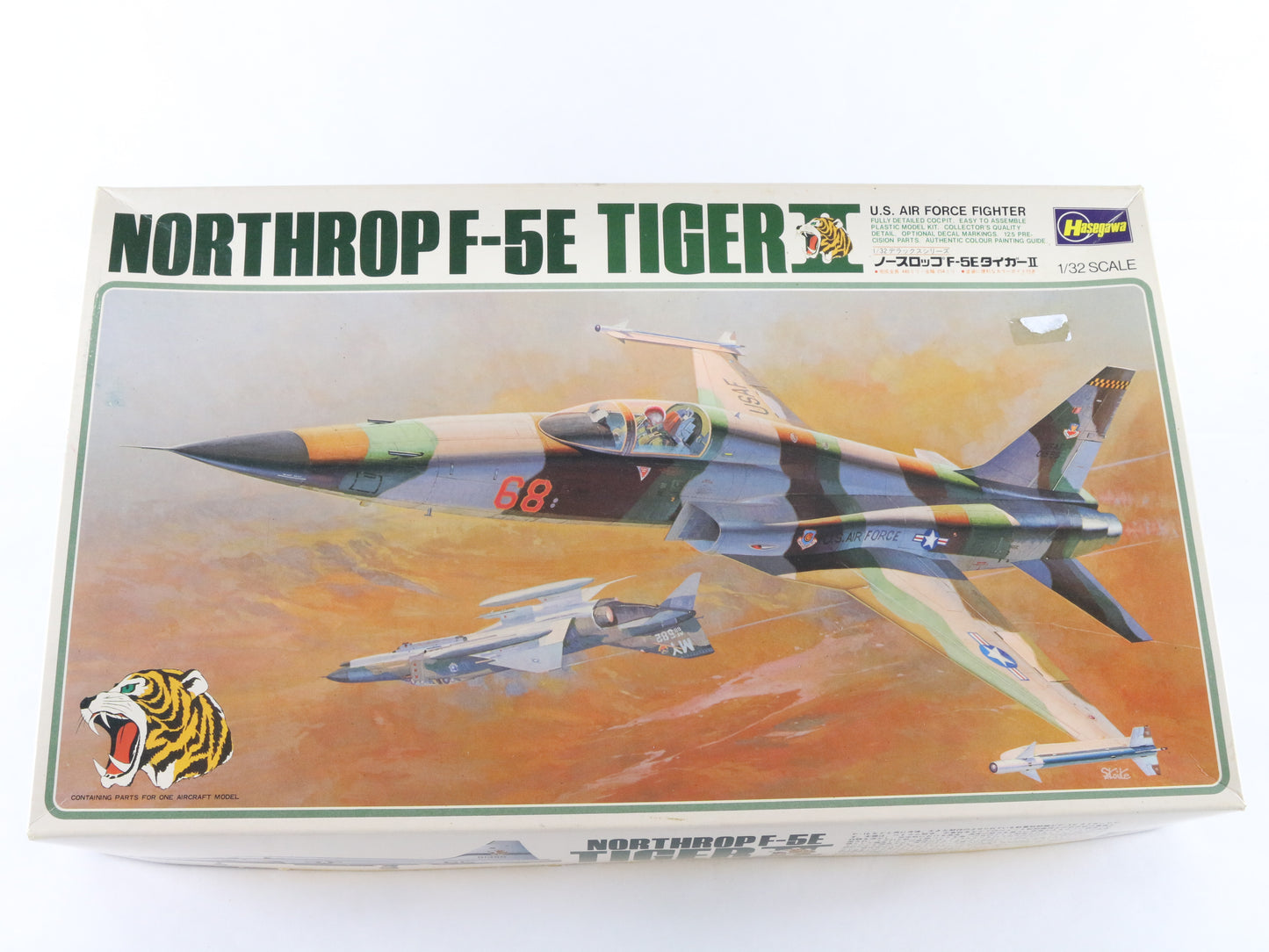 Northrop F-5E Tiger II Us Fighter Plane Hasegawa 1:32 Model Aircraft Kit S22
