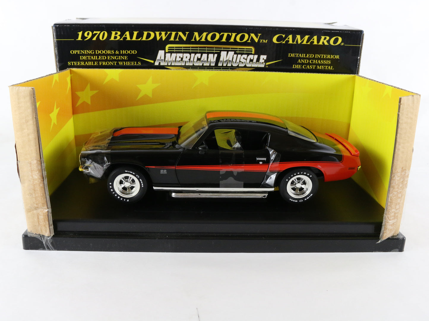 1970 Camaro Baldwin Motion Black American Muscle 10 ERTL 1:18 1 Of 2500 36524
