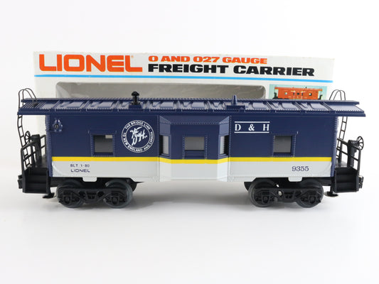Delaware & Hudson D&H 9355 Illuminated Bay Window Caboose Lionel O 6-9355 lighted caboose for realistic operation