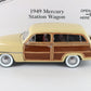 1949 Mercury Station Wagon Yellow Wood Panel Danbury Mint 1:24 Diecast Model