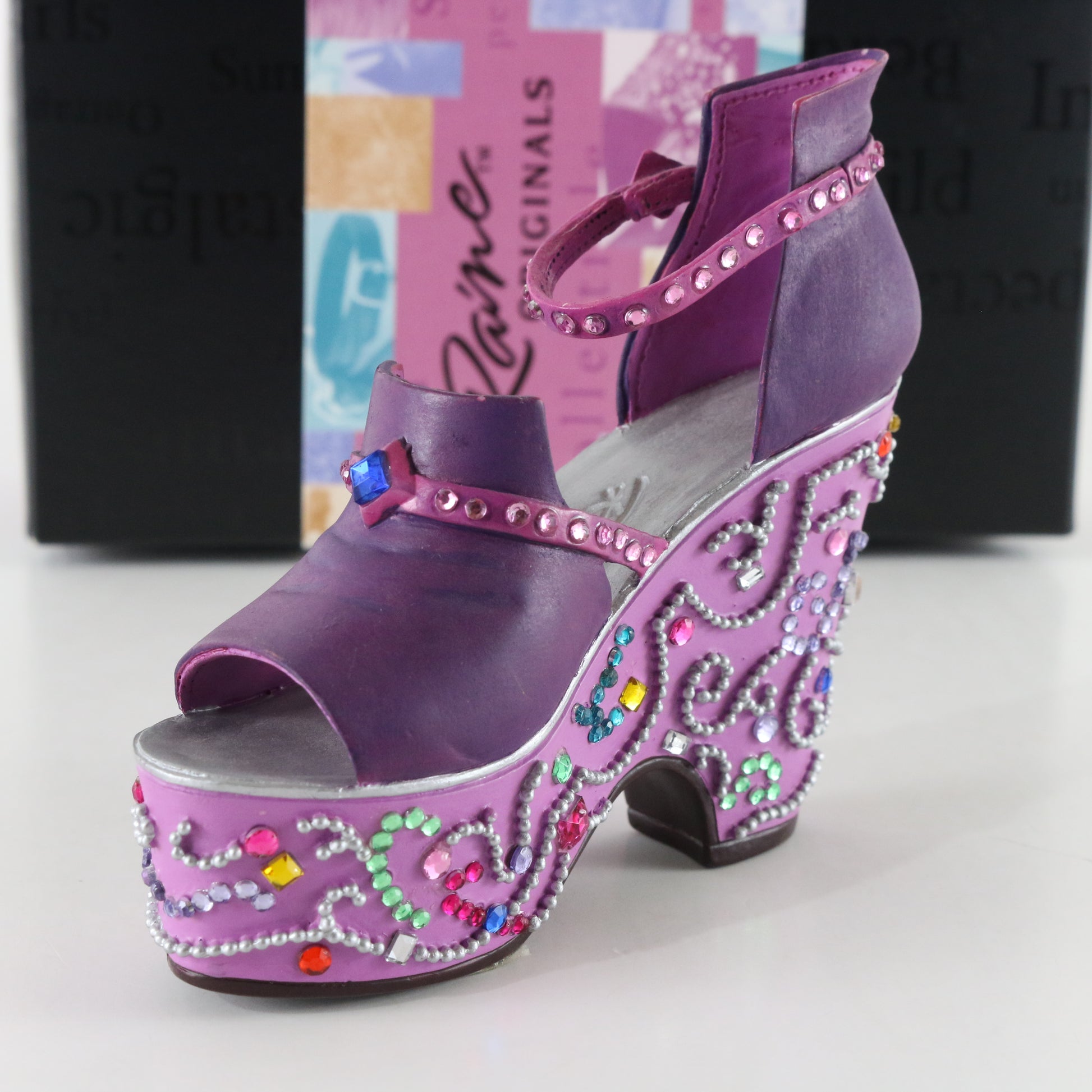 Mardi Gras Resin Collectible Shoe