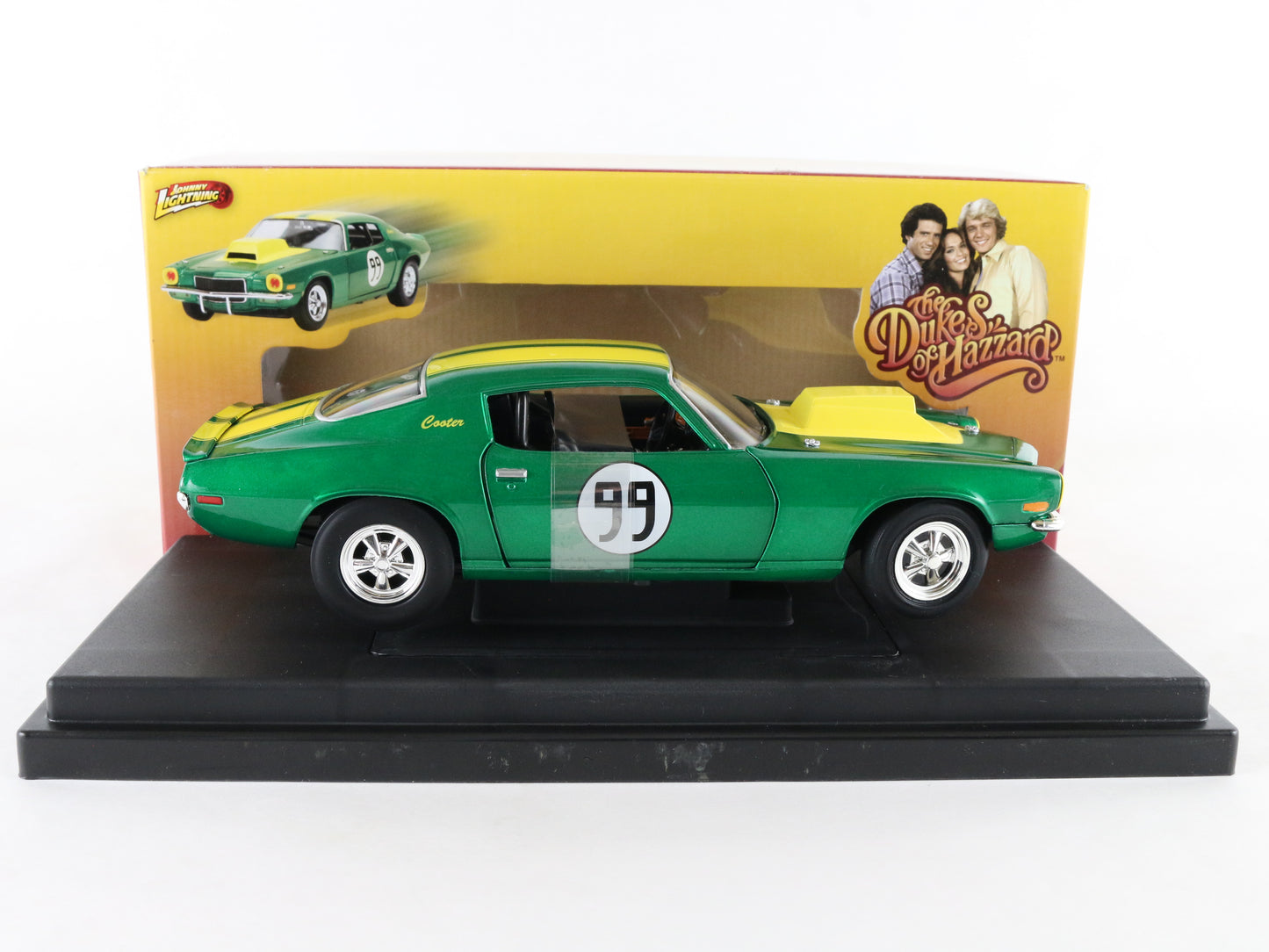 Cooters Chevy Camaro #99 Dukes Of Hazzard Green Johnny Lightning 1:18 21958p
