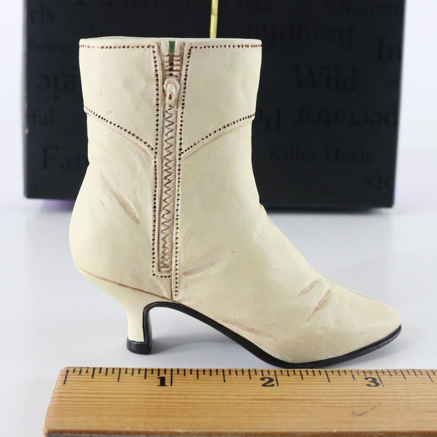 Just The Right Shoe Ingenue White Boot Raine Willitts Resin Shoe 25027