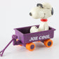 Snoopy Joe Cool Peanuts Mini Wagon Aviva United Feature Syndicate 2.5"