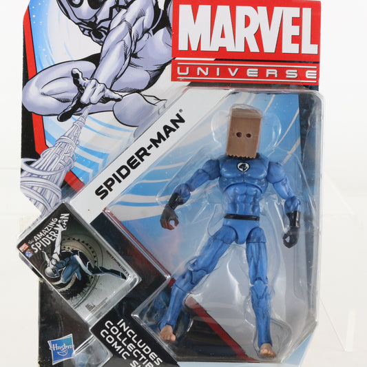 Marvel Universe Series 4 014 BAG HEAD Spider-Man 3.75" Hasbro VARIANT