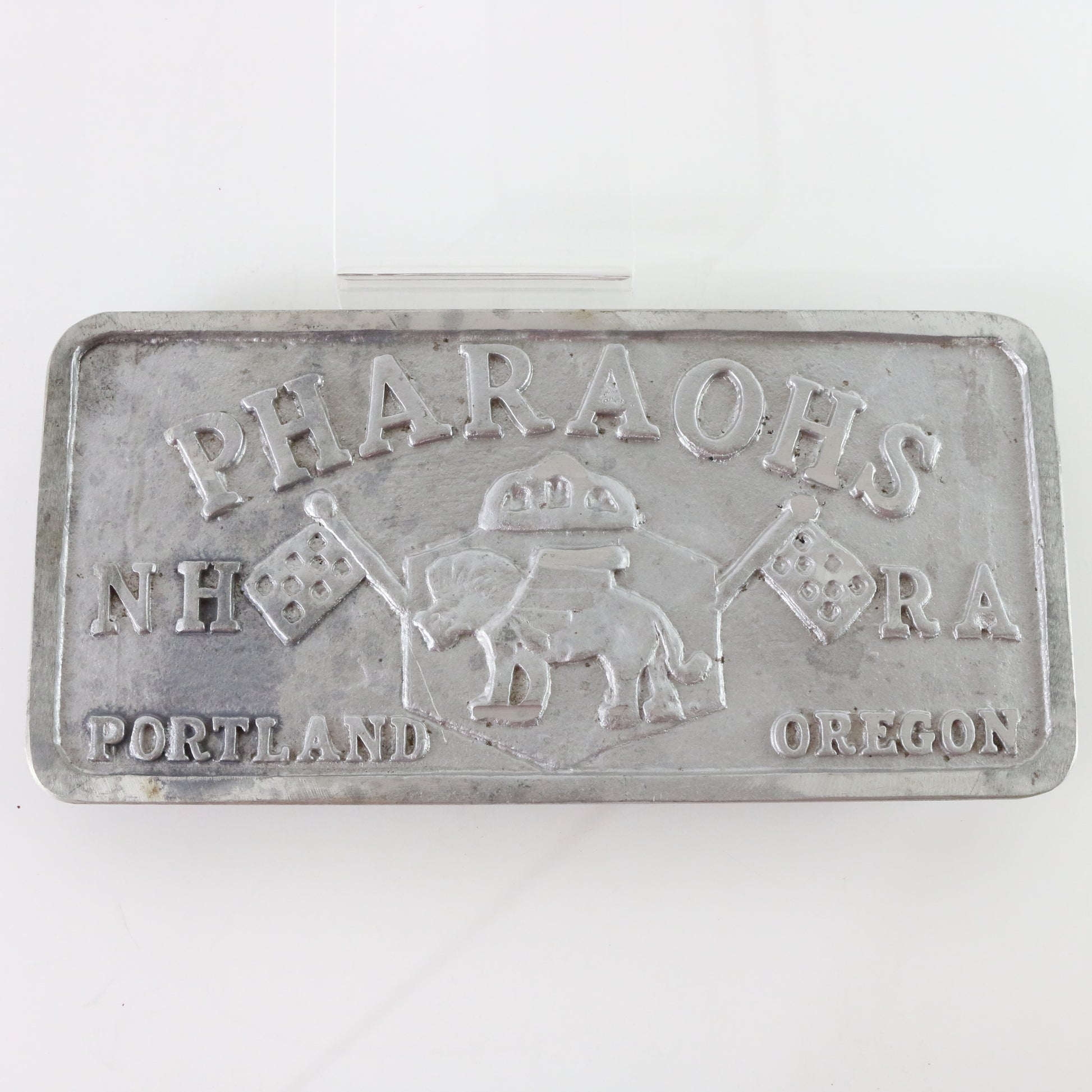 Vintage Pharaohs NHRA Portland OR Wights Metal Car Club Plaque