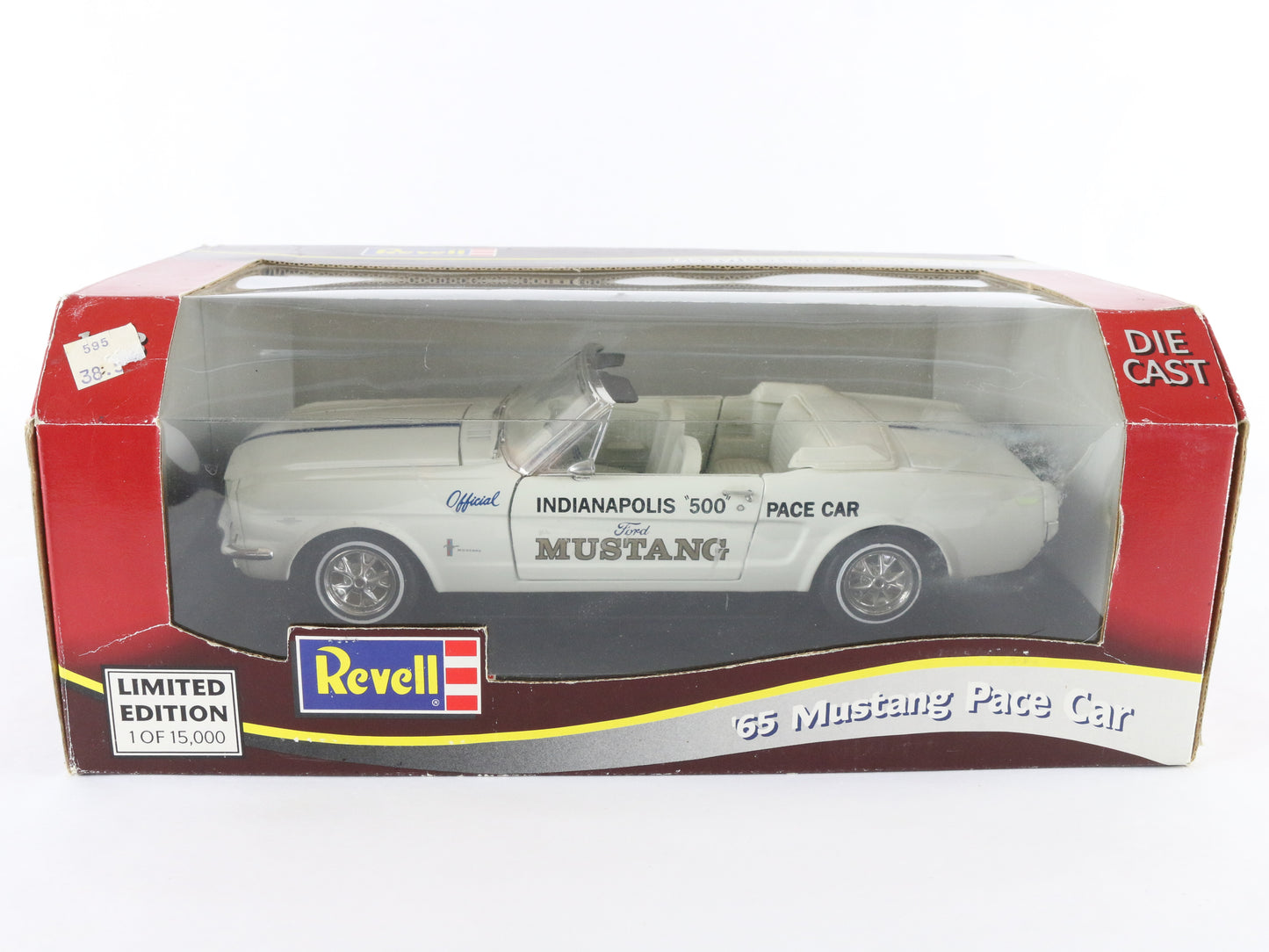 1965 '65 Ford Mustang Indy 500 Pace Car White Revell 1:18 Diecast Model Car 8832