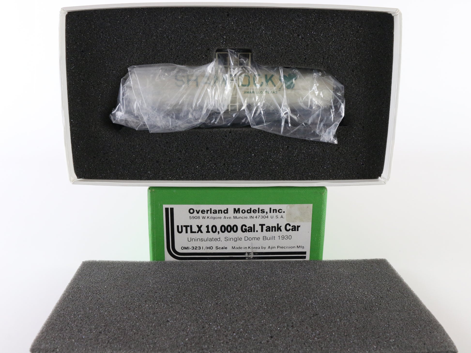 Overland Models HO UTLX Shamrock 10,000 Gal Tank Car OMI-3231 Custom Painted Brass