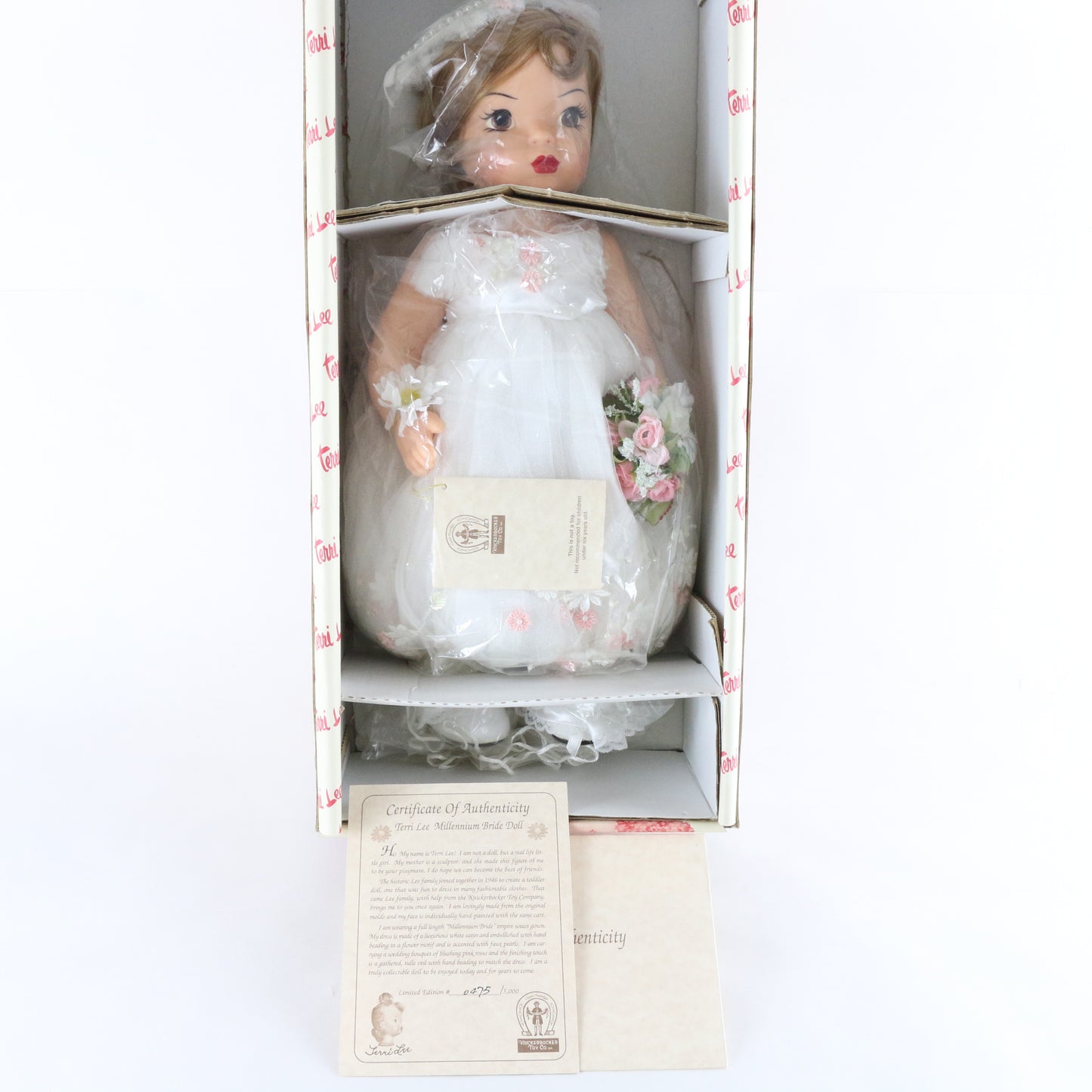 Terri Lee Millennium Bride Wedding Dress 16" Vinyl Doll 320001 W/ Extras