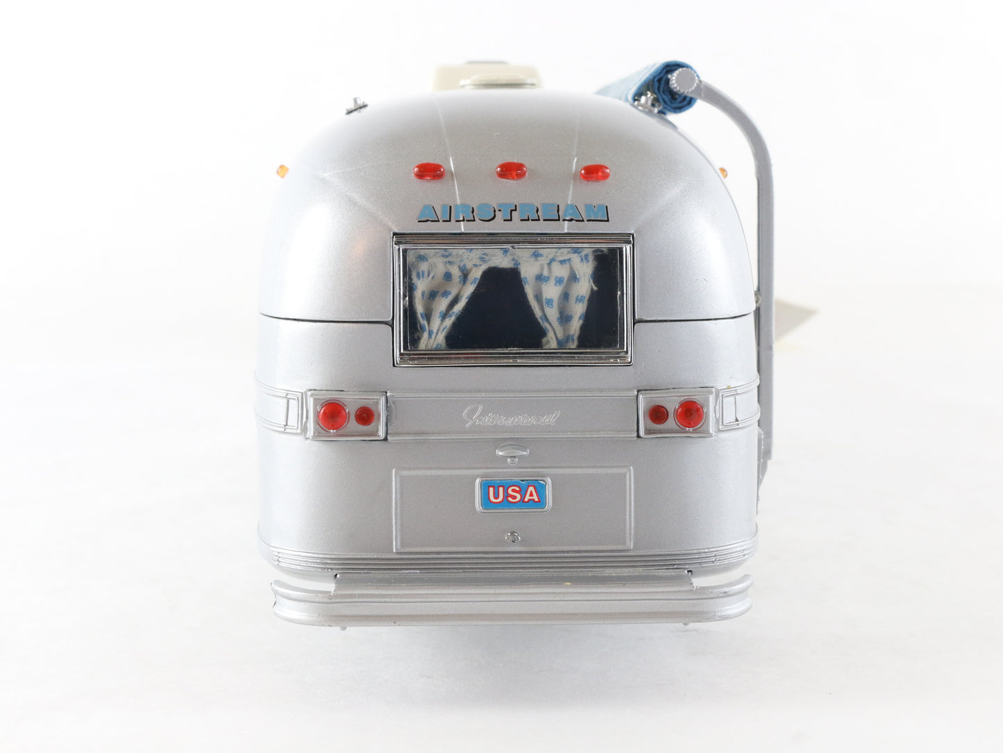1968 Airstream Trailer Silver Franklin Mint 1:24 Metal Trailer W/ Interior