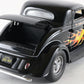 California Kid 1934 Ford Coupe Black W/ Flames Danbury Mint 1:24 Model Car