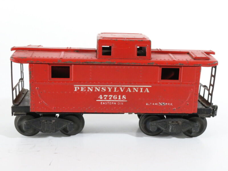 Pennsylvania PRR 477618 Red Metal Caboose Lionel O 2472 USA