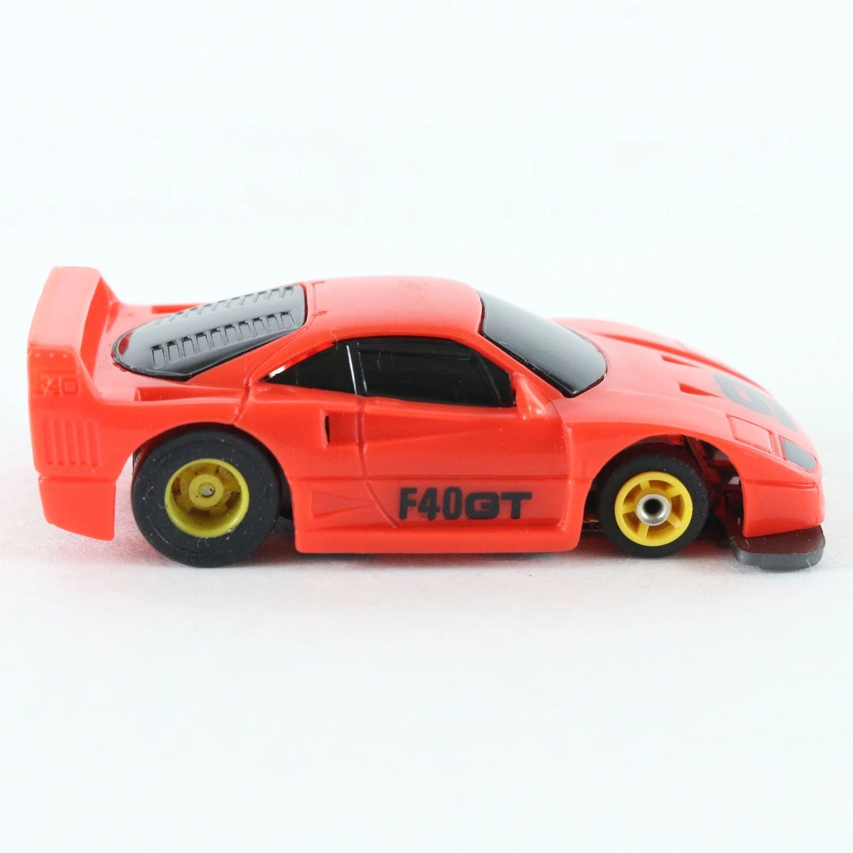 Tyco TCR Ferrari F40GT #9 Red & Black Slotless HO Slot Car