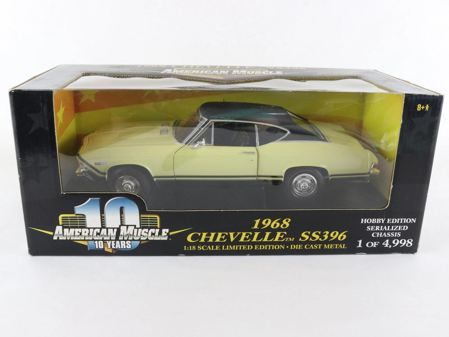 ERTL 1:18 AMERICAN MUSCLE 1968 Chevy Chevelle SS 396 10 Years 1 Of 4998 36512