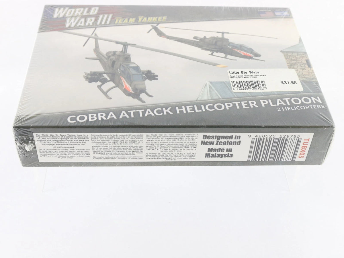 Cobra Attack Helicopter Platoon WW3 American Israeli Team Yankee 1:100 Sealed