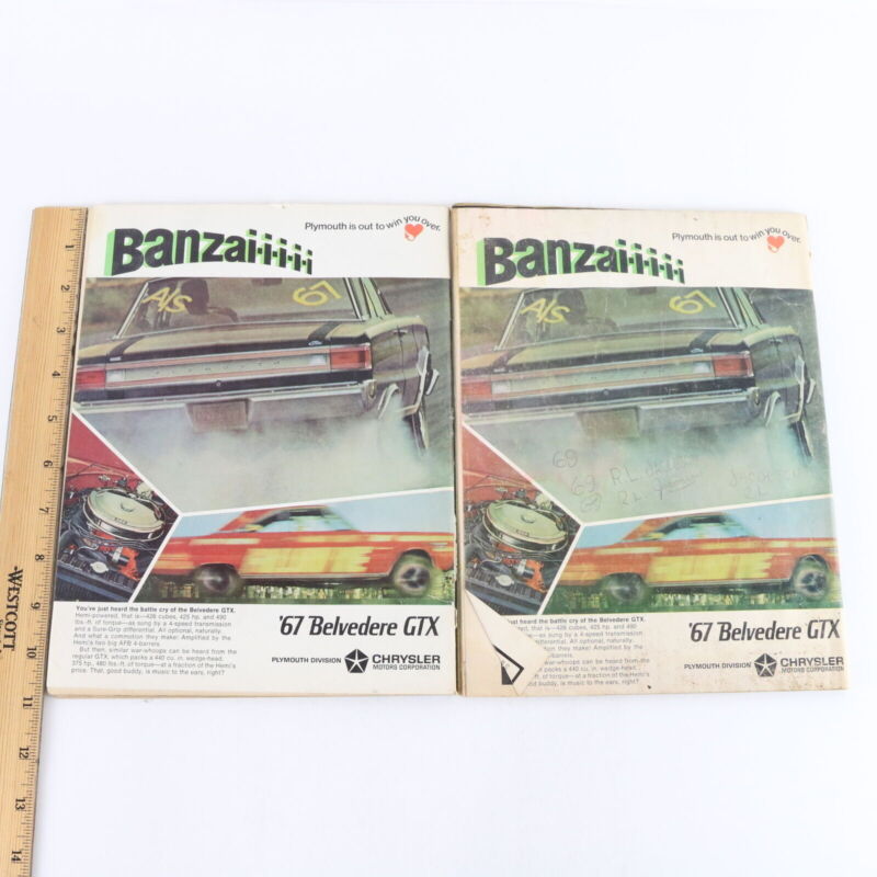 Lot Of 3 Popular Hot Rodding Barracuda December 1966 Vintage Car Magazines