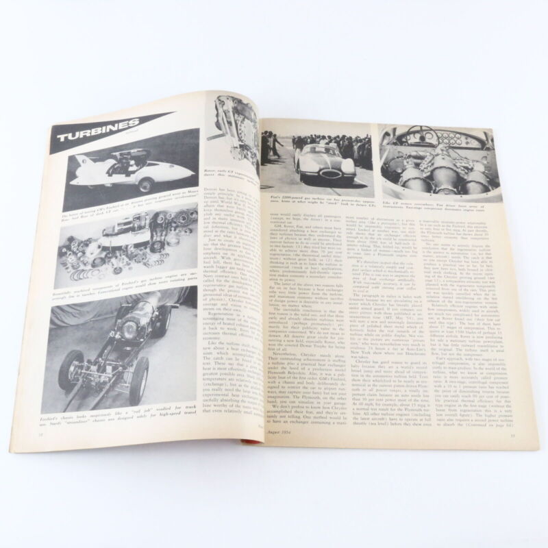 Motor Trend Detroits Hottest Topic Turbines August 1954