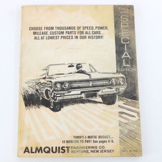 Almquist Engineering Fall Special Edition Car Part Catalog 1966