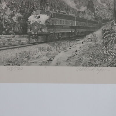 Great Northern 466a Diesel Locomotive Pencil Drawing WILLIAM R EDGAR 73/500