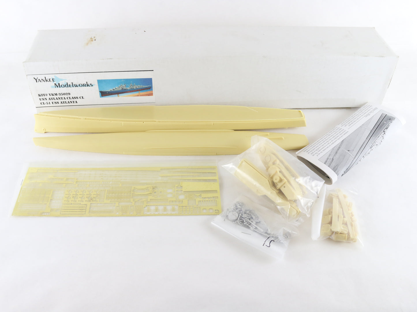 USS Atlanta CL-51 Atlanta Class CL Yankee Model Works 1:350 YKM-35029 Resin Kit