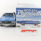 1970 Plymouth GTX Blue & White GMP 1:18 Diecast Model Car 1 Of 996 G1803107