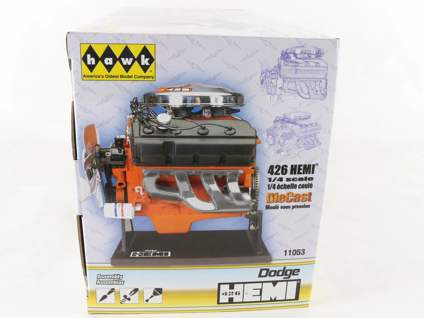 Dodge 426 Hemi Hawk 1/4 Scale Diecast Replica Model Motor 11053 Sealed